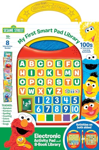 Sesame Street My First Smart Pad Library Electronic Pad and 8